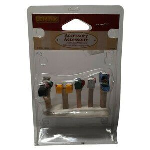 Lemax Christmas Village Country Road Snowy Mailboxes Retired 2004 Piece #44229